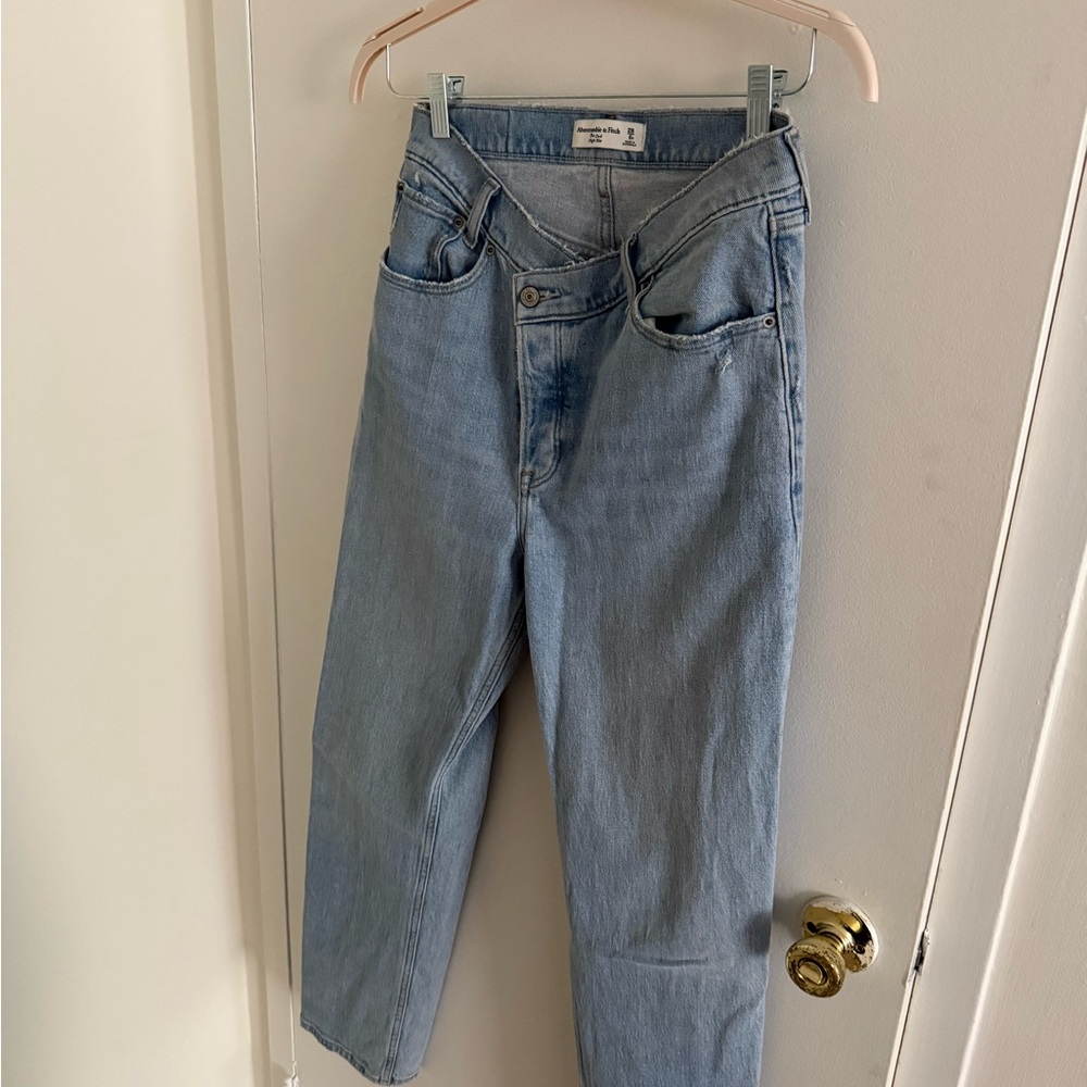 Abercrombie & Fitch Blue Straight Leg Jeans